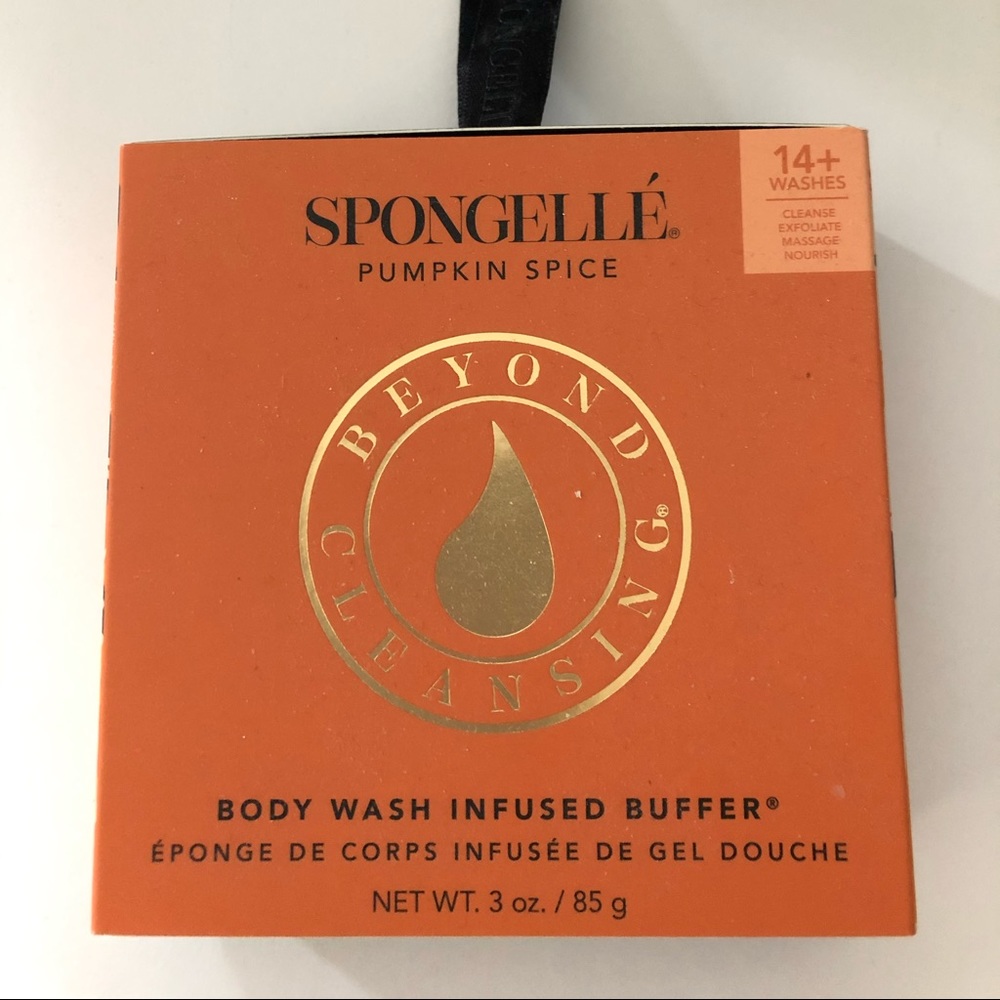 Spongelle Pumpkin Spice Body Wash Infused Buffer, 3oz, NIB